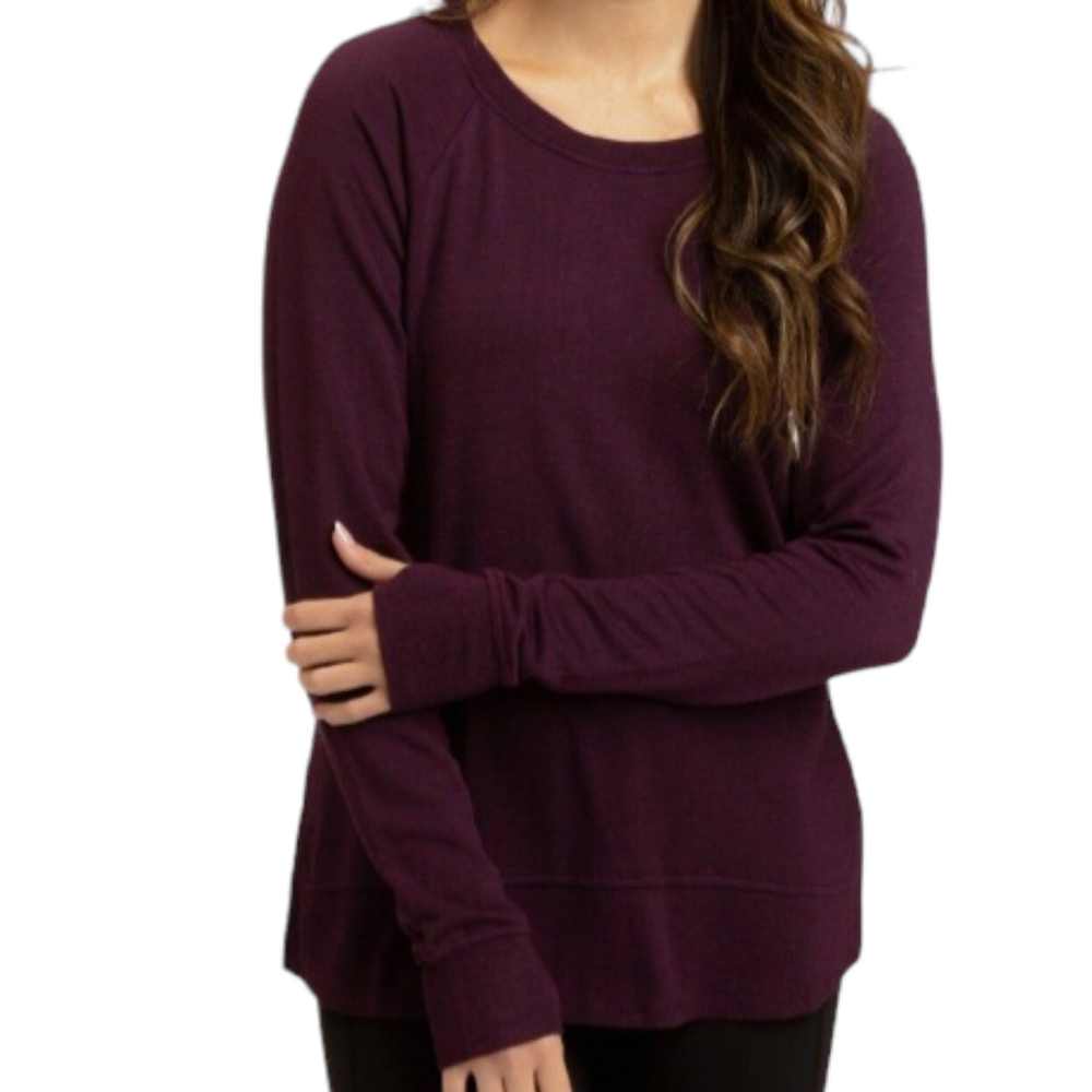 ZARA  sweater burgundy size XL extra large viscose blend